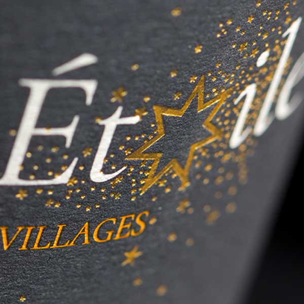 Étiquette Côtes-du-Rhône Villages Visan, Ciel étoilé, vin Bio Vaucluse.