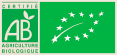 Logo AB et bio européen pour les vins du Domaine viticole Bio Au 7ème Clos à Visan.